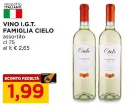 Alì Supermercati Vino i.g.t. famiglia CIELO offerta