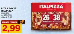 Alì Supermercati Pizza 26x38 ITALPIZZA offerta
