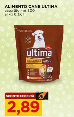 Alì Supermercati Alimento cane ULTIMA offerta