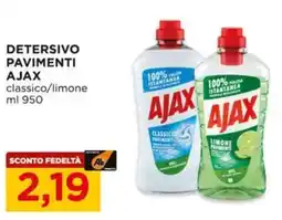 Alì Supermercati Detersivo pavimenti AJAX offerta