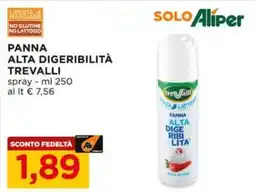 Alì Supermercati Panna alta digeribilità TREVALLI spray offerta
