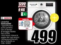 MediaWorld BOSCH Lavatrice WAN2420911 offerta