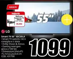 MediaWorld LG Smart TV 55" 55C55LA offerta