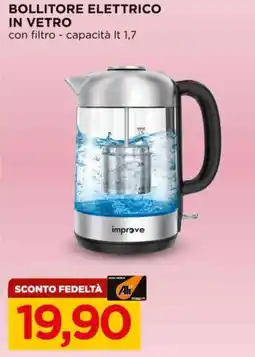Alì Supermercati Bollitore elettrico in vetro offerta