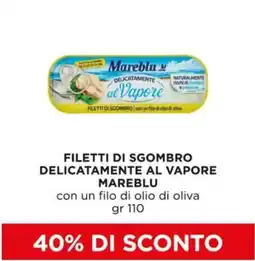 Alì Supermercati Filetti di sgombro delicatamente al vapore MAREBLU offerta