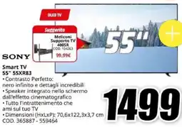 MediaWorld SONY Smart TV 55'' 55XR83 offerta
