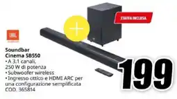 MediaWorld JBL Soundbar Cinema SB550 offerta