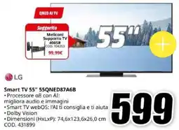 MediaWorld LG Smart TV 55" 55QNED87A6B offerta