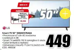 MediaWorld LG Smart TV 50" 50QNED70A6A offerta