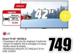 MediaWorld LG Smart TV 42" 42C55LA offerta