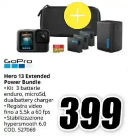 MediaWorld GoPro Hero 13 Extended Power Bundle offerta
