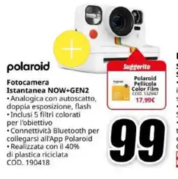 MediaWorld polaroid Fotocamera Istantanea NOW+GEN2 offerta