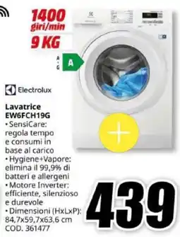MediaWorld Electrolux Lavatrice EW6FCH19G offerta