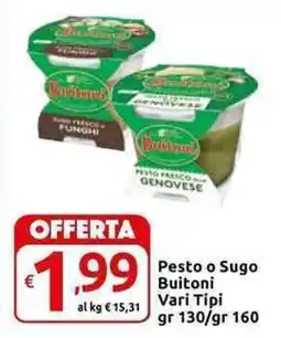Carrefour Express Pesto o Sugo Buitoni offerta