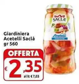 Carrefour Express Giardiniera Acetelli Saclà offerta