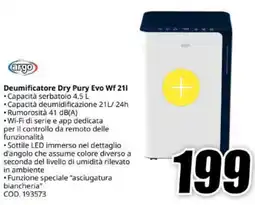MediaWorld argo Deumificatore Dry Pury Evo Wf 211 offerta