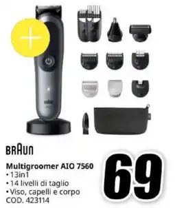 MediaWorld BRAUN Multigroomer AIO 7560 offerta