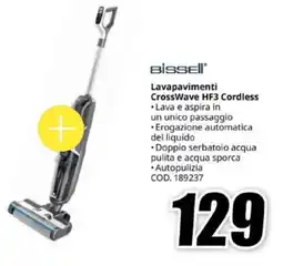 MediaWorld BISSELL Lavapavimenti CrossWave HF3 Cordless offerta