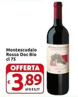 Carrefour Express Montescudaio Rosso Doc Bio offerta