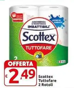 Carrefour Express Scottex Tuttofare 2 Rotoli offerta