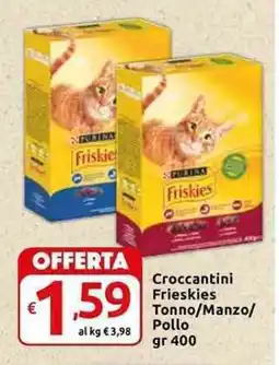 Carrefour Express Croccantini Frieskies Tonno/Manzo/ Pollo offerta
