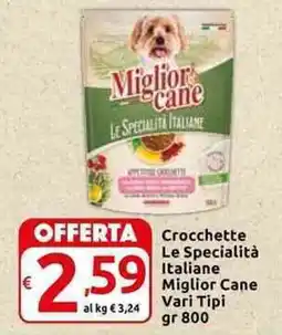 Carrefour Express Crocchette Le Specialità Italiane Miglior Cane offerta