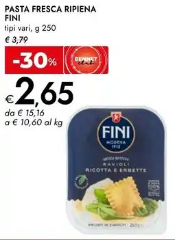 Bennet Pasta fresca ripiena FINI offerta