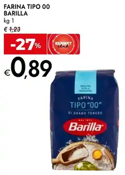 Bennet Farina tipo 00 BARILLA offerta