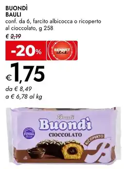 Bennet Buondì BAULI offerta