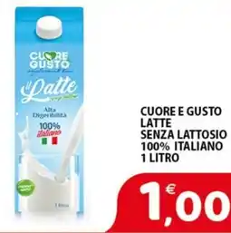 Mio Market Cuore e gusto latte senza lattosio 100% italiano offerta