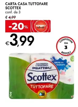 Bennet Carta casa tuttofare SCOTTEX conf. da 3 offerta