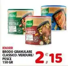 Mio Market Knorr brodo granulare classico/verdure/ pesce offerta