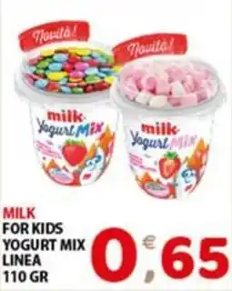 Mio Market Milk for kids yogurt mix linea offerta