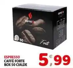 Mio Market Espresso caffè forte box 50 cialde offerta