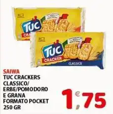 Mio Market Saiwa tuc cracker tuc crackers classico/ erbe/pomodoro e grana formato pocket offerta
