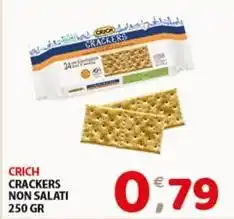 Mio Market Crich crackers non salati offerta
