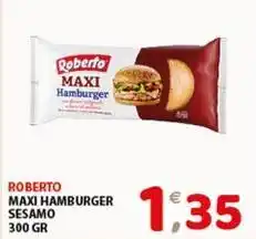 Mio Market Roberto maxi hamburger sesamo offerta