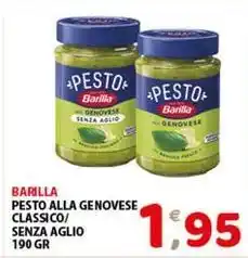 Mio Market Barilla pesto alla genovese classico/ senza aglio offerta