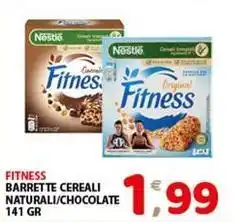 Mio Market Fitness barrette cereali naturali/chocolate offerta