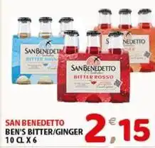 Mio Market San benedetto ben's bitter/ginger offerta