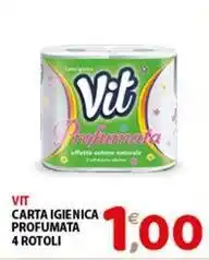 Mio Market VIT Carta igienica profumata 4 rotoli offerta