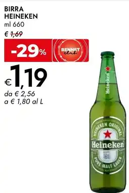 Bennet BIRRA HEINEKEN offerta
