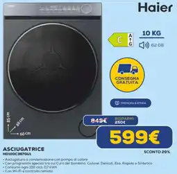 Euronics Haier ASCIUGATRICE HD100C367GU1 offerta