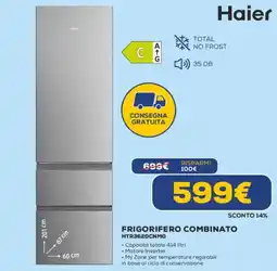 Euronics Haier FRIGORIFERO COMBINATO HTR3620CNMG offerta