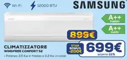 Euronics SAMSUNG CLIMATIZZATORE WINDFREE CONFORT S2 offerta