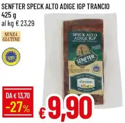 Galassia Senfter speck alto adige igp trancio offerta