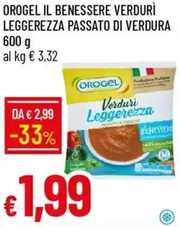 Galassia Orogel il benessere verdurì leggerezza passato di verdura offerta