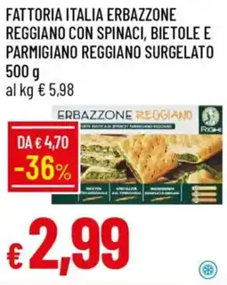 Galassia Fattoria italia erbazzone reggiano con spinaci, bietole e parmigiano reggiano surgelato offerta