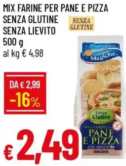 Galassia Mix farine per pane e pizza senza glutine senza lievito offerta
