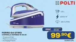 Euronics POLTI FERRO DA STIRO VAPORELLA EXPRESS VE 30.30 offerta